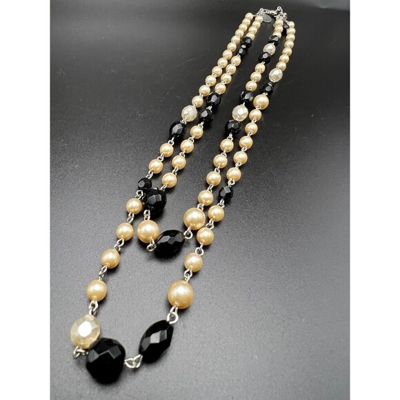 White House Black Market Double-Strand Necklace - Picture 2 of 8